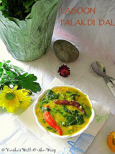Lasoon Palak di Dal